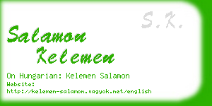 salamon kelemen business card